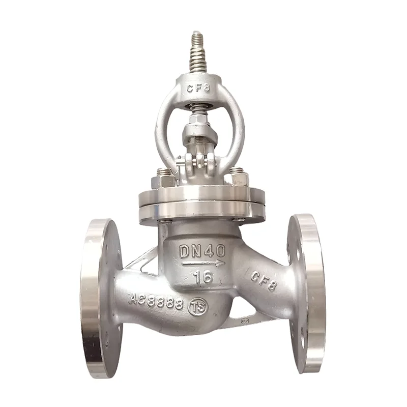 Kowiri tira 304 Flange Globe Valve